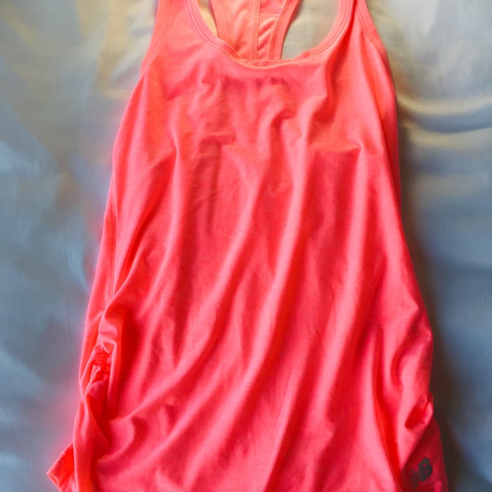 Bright pink workout tank top